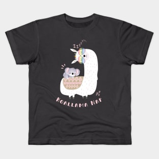 Koala and Llama Nap Kids T-Shirt